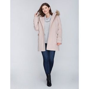 Lane Bryant Faux Fur Wool Coat